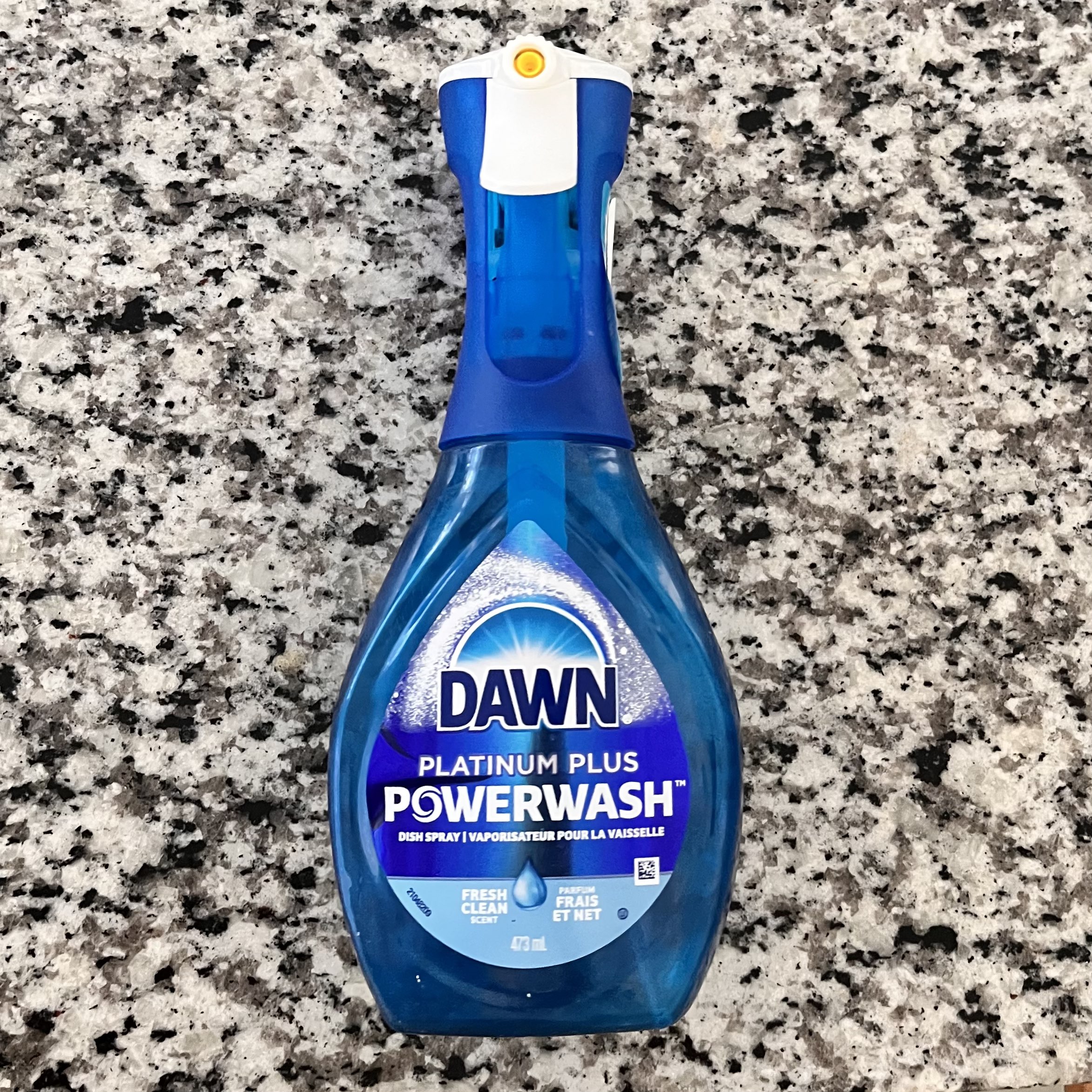 The sound of dish spray.