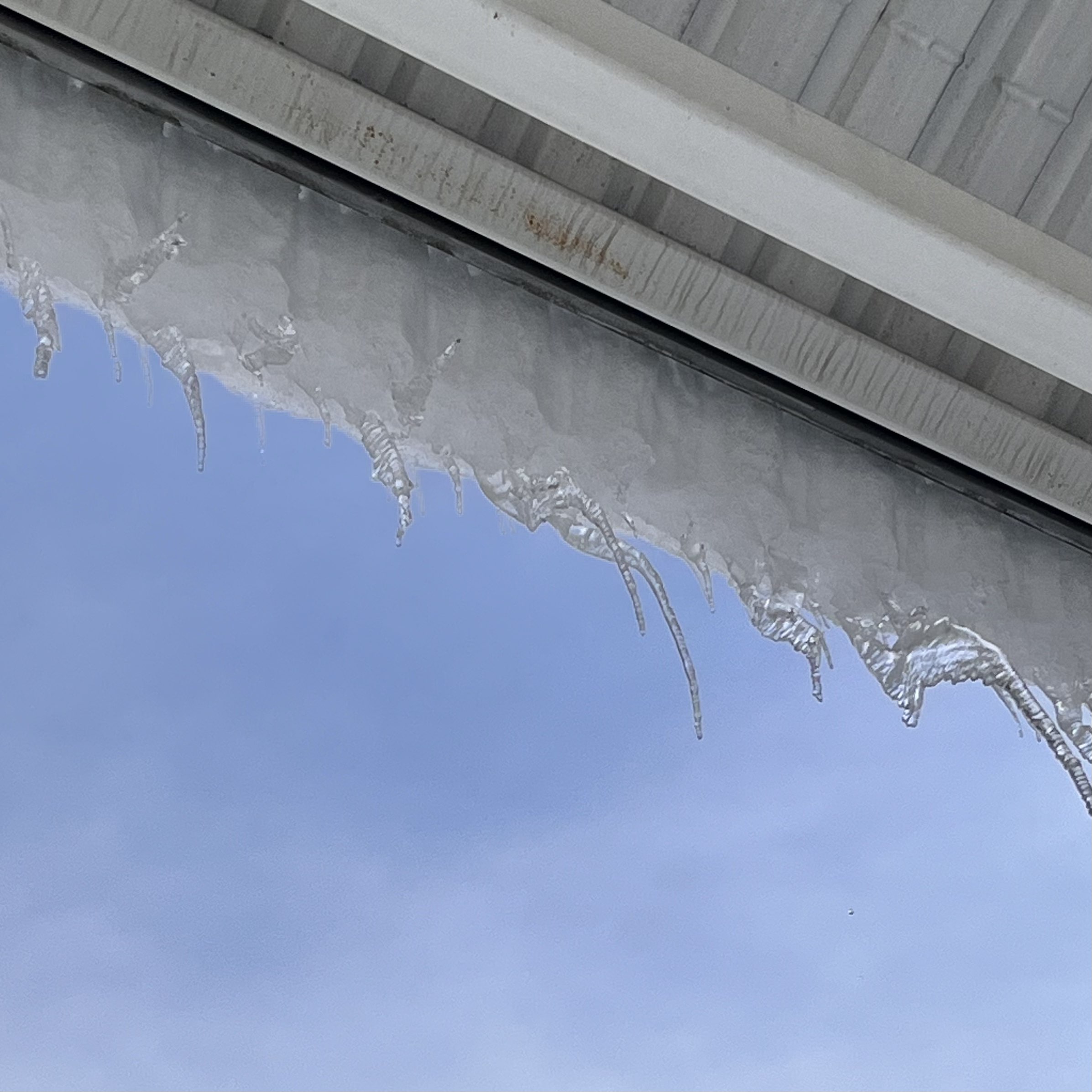 I went outside the AA wing and I noticed the sound of icicles dripping.