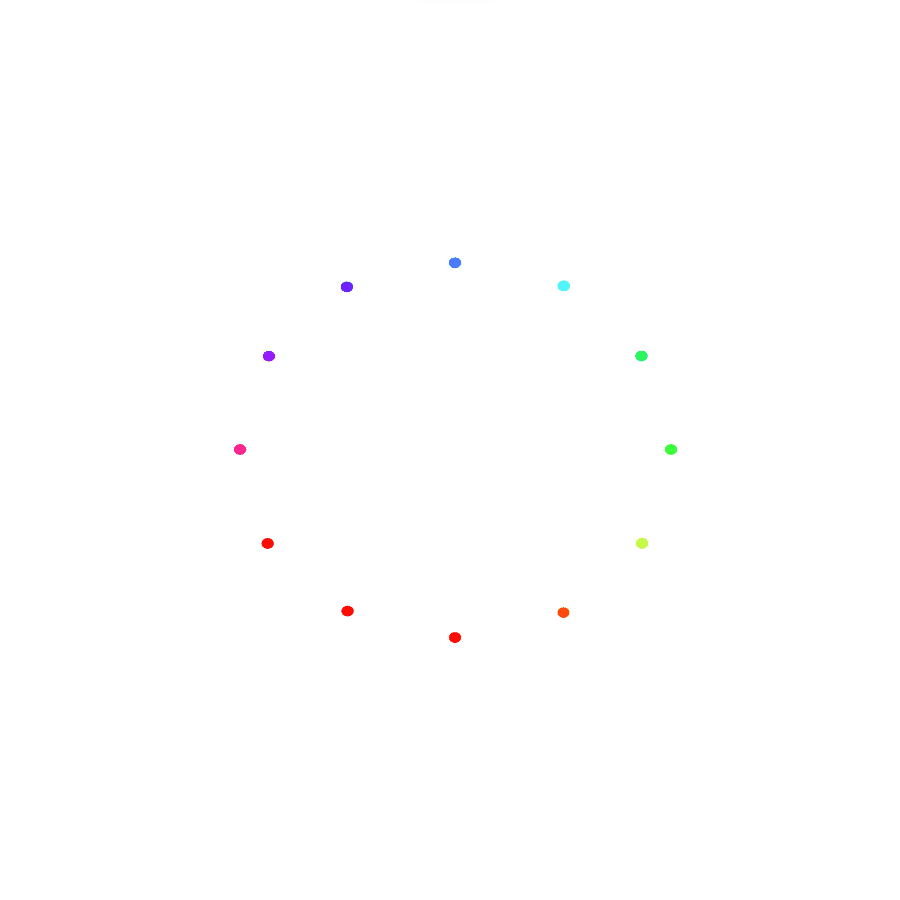 In this sketch, I modified a few parameters such as stroke weight, numbers of points and radius