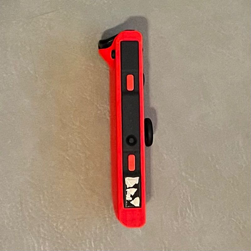 This photo is a side view of a switch controller. The inner side where it connects to the screen.