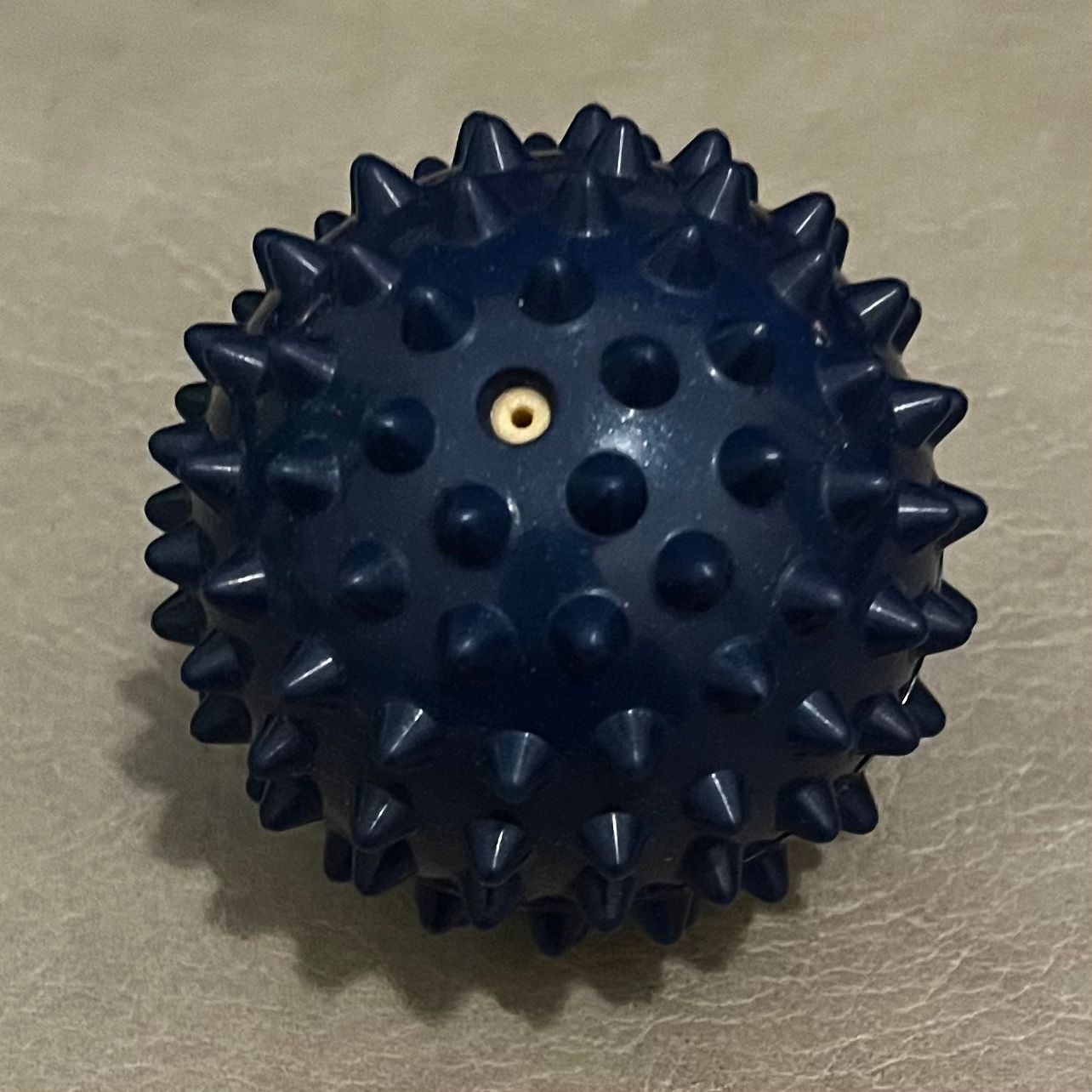 This photo of massage ball was taken from a closer distance, but from the other side.