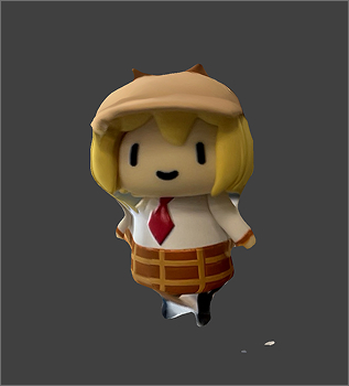 Cropped 3D scanning file