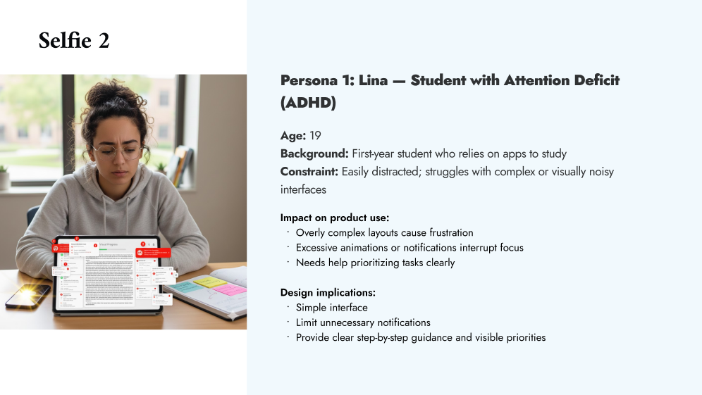 Group presentation selfie